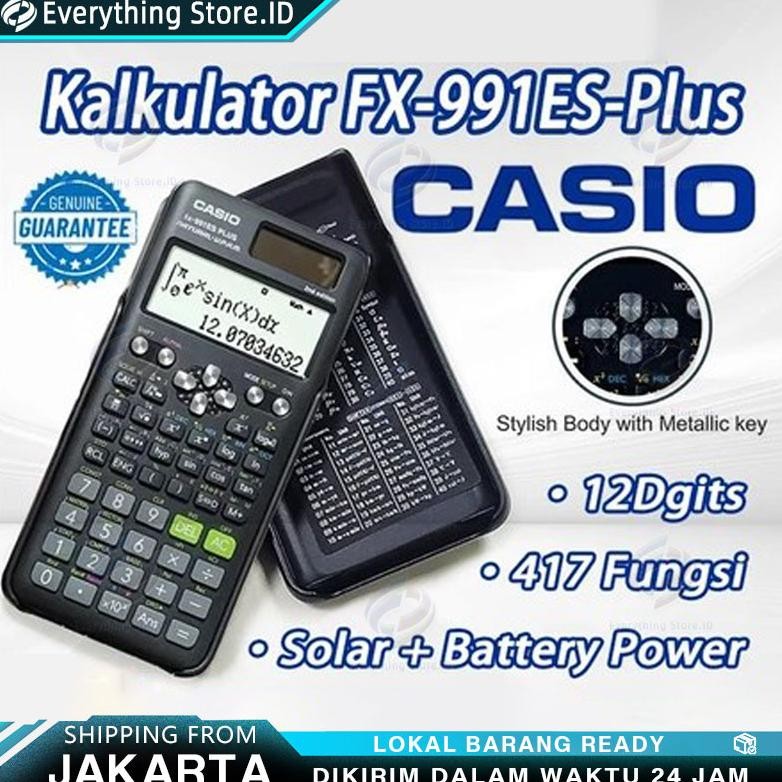 

Kalkulator Scientific Casio ilmiah FX-991EX/991ES-Plus Calculator Scientific Casio Kalkulator Casio Scientific 417 Fungsi/Dua Sumber Tenaga Baterai Dan Tenaga Matahari/40 Konstanta Rumus