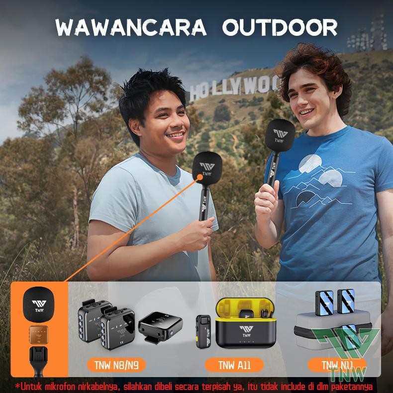 Original Tnw Microphone Interview Handle Interview Go Handheld Adapter Untuk Tnw Wireless Microphone