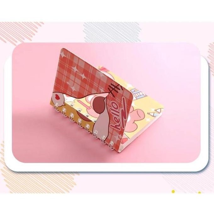 

CR - Notebook A7 Cover Eksklusif Double Sampul BUku Memo Karakter Lucu TERLARIS