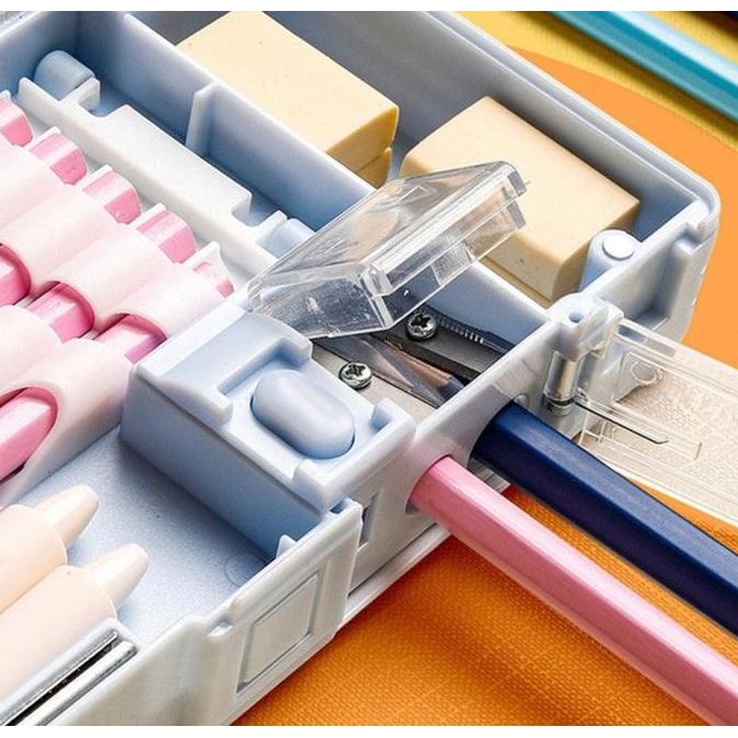 

CR - Kotak Pensil Kartun Lapisan Ganda Tunggal dengan Rautan Tempat Pensil TERLARIS