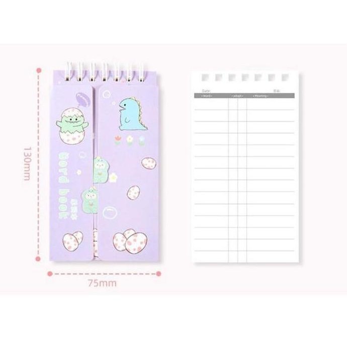 

CR - Wordbook Ring Panjang Notepad Spiral Buku Blajar Notebook Ring Panjang TERLARIS