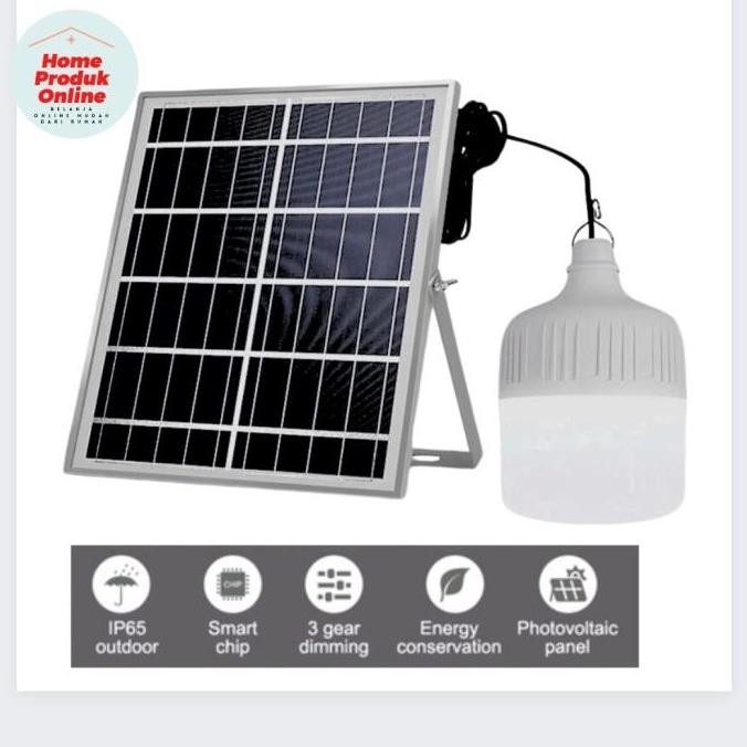 Lampu Solar Surya Tenaga Matahari Bohlam LED Portable
