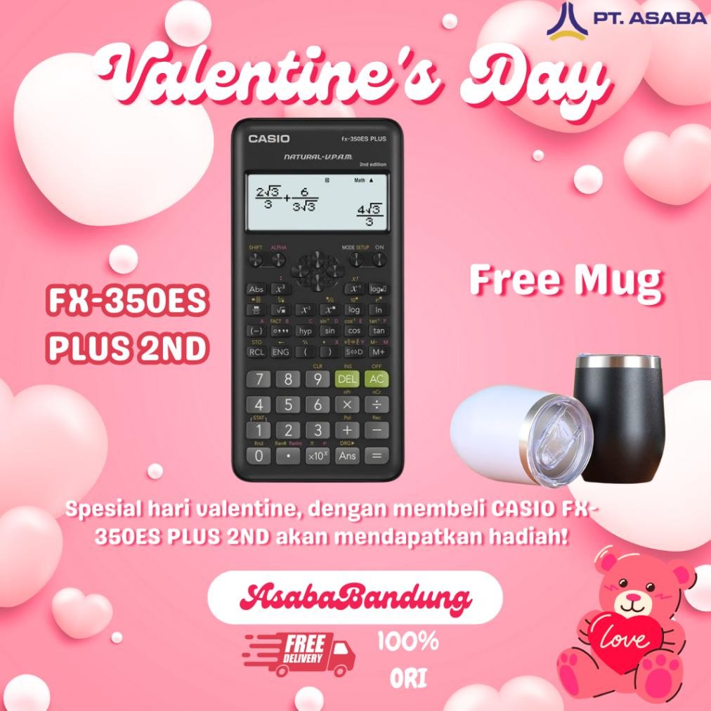 

Asaba Bandung - CASIO FX-350ES PLUS - Kalkulator Sekolah Kuliah - Scientific/Saintifik - 252 fungsi