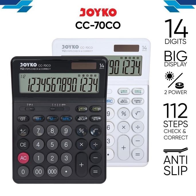 

Calculator Kalkulator Joyko CC-70CO 14 Digits Check & Correct