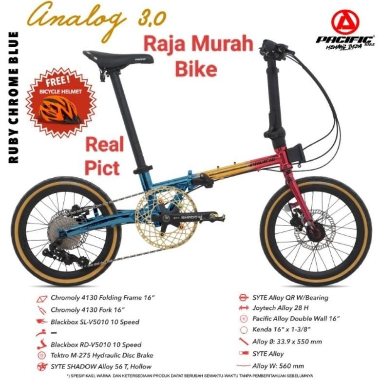 Sepeda Lipat Pacific Analog 3.0 16 Inch Sepeda Lipat 16 Inch Pacific Analog 3.0