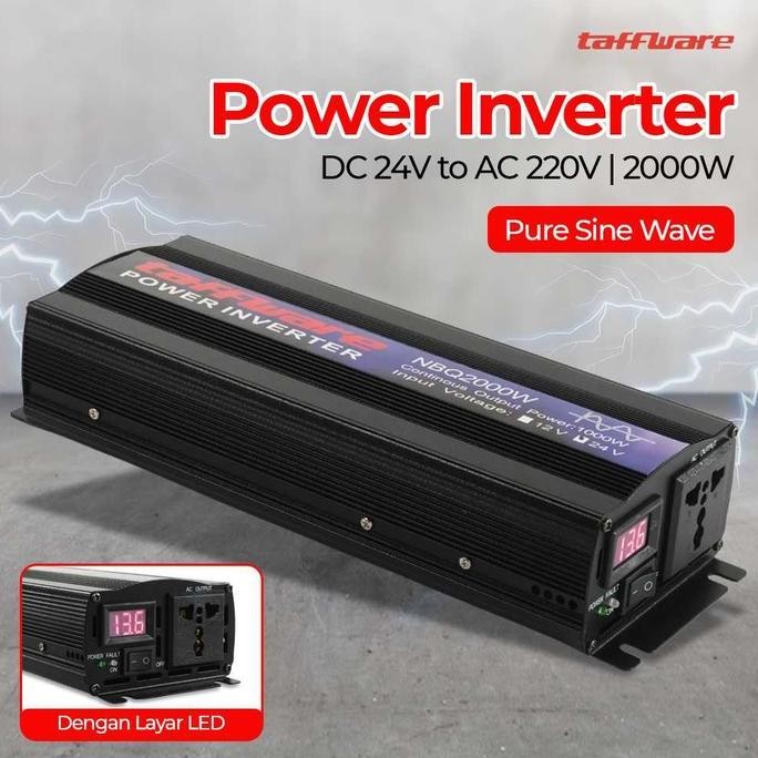 Power Inverter Pure Sine Wave 2000 watt DC 12V to AC 220V PSW SUNYIMA