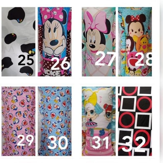 Sarung bantal cinta bahan katun STAR ukuran 50x100