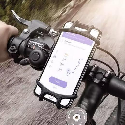 Sale Holder Hp Smartphone Stang Sepeda Dan Motor Silicon Karet Elastis