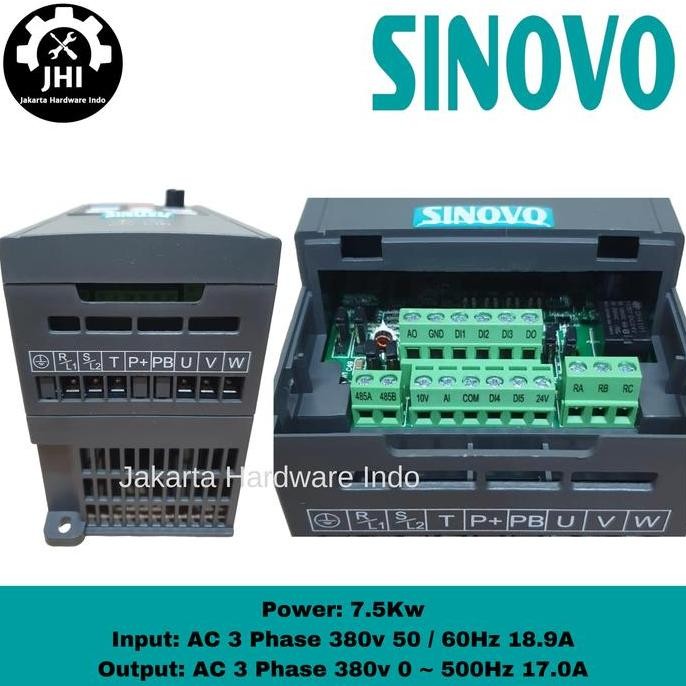 INVERTER VFD 7.5KW/10HP 380V 3Phase Variable Frequency Drive SINOVO