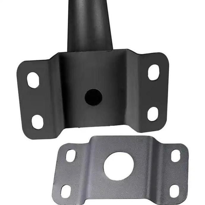 Tiang Lampu Jalan PJU Solar Cell Hitam dan Putih