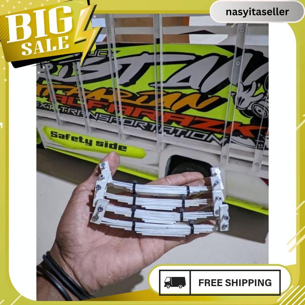 Paket  4Pcs Per Daun Miniatur Truk Oleng Tinggal Pasang Untuk Skala 10-14 Meledak