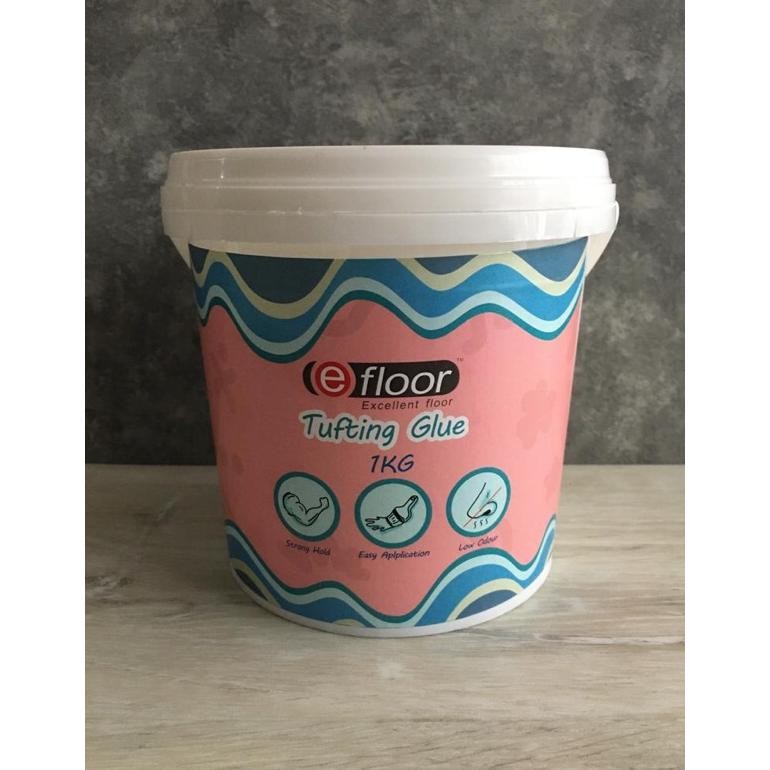 

JH8 Tufting Rugs/Punch Needle Glue,Perekat /Lem untuk Sulaman/Rajutan isi 1 kg