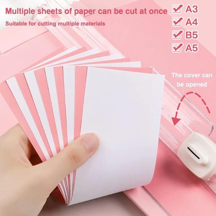 

JH8 LovelyCraftStore | Paper Trimmer 4-in-1, Paper Trimmer Multi Functional Paper Cutting Creasing Machine for A3/A4/A5/A6/B5 Pemotong Kertas
