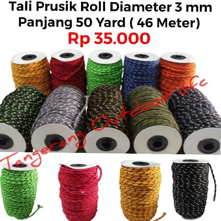 

JH8 Tali Prusik Roll 3mm Panjang 50 Yard