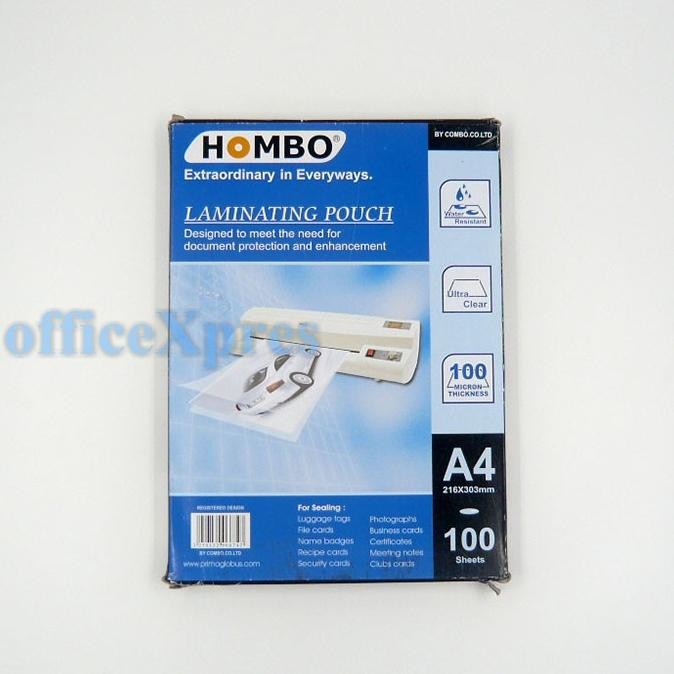 

JH8 Plastik Laminating / Plastik Laminasi / Laminating Film Ukuran A4 Hombo / Laminating Pouch