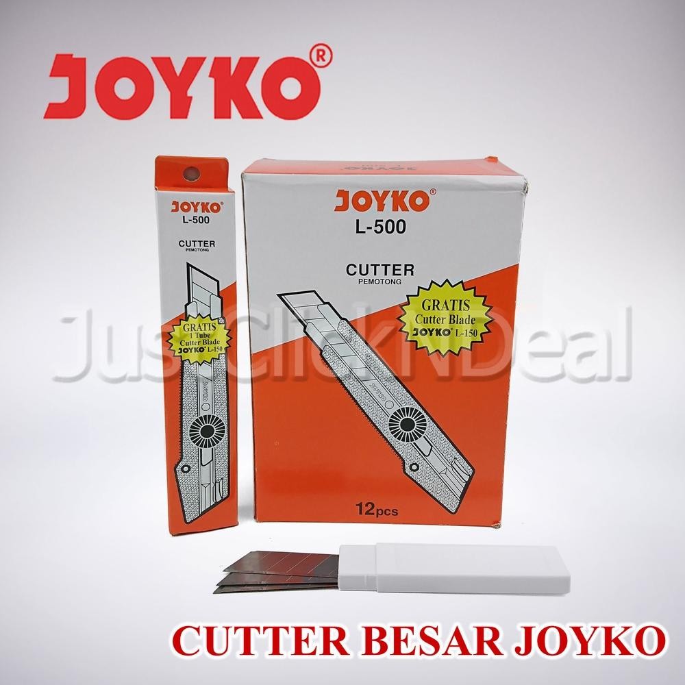 

JH8 Cutter Joyko L500 Besar Gratis 1 Tube Refill Mata Cutter L-150