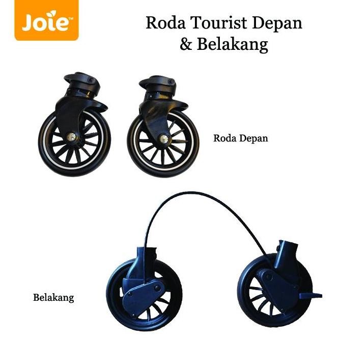 RODA STROLLER JOIE TOURIST - DEPAN DAN BELAKANG