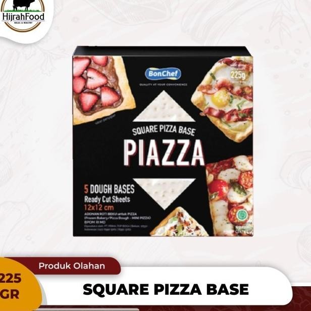 

Bonchef Square Pizza Base Piazza Mini Pizza Dough 225 Gr 5 Pcs