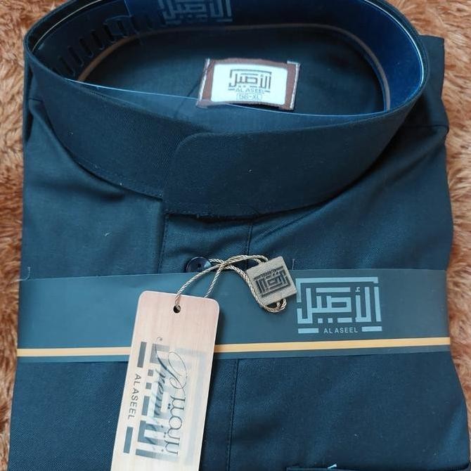 Jubah Al Aseel Premium Gamis Alaseel Impor Hitam