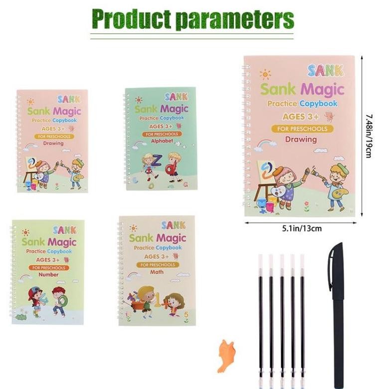 

JH8 Sank Magic Book - Buku Belajar Menulis 3D Tulisan Hilang Sendiri