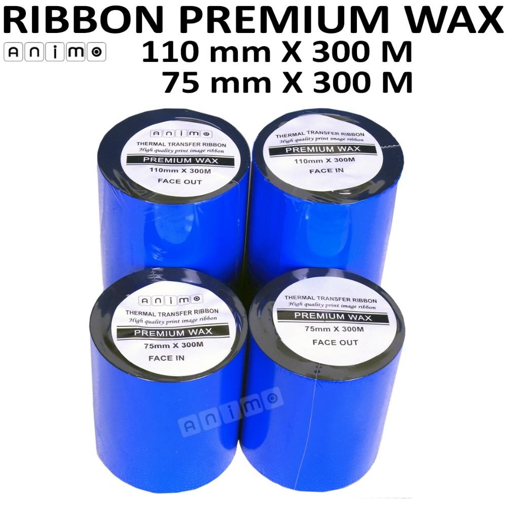 

JH8 RIBBON Barcode PREMIUM WAX 110 X 300 METER - Ribbon Premium Wax 110x300 M