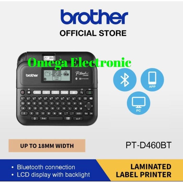 

Resmi Brother Label Printer Pt-D460Bt Label Maker Pt D460Bt Brother Original Dan Terpercaya