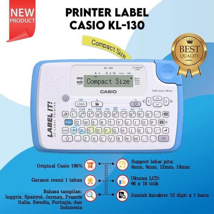 

Label Printer Casio Kl 130 Mesin Labeling Maker Garansi Original New Original Dan Terpercaya