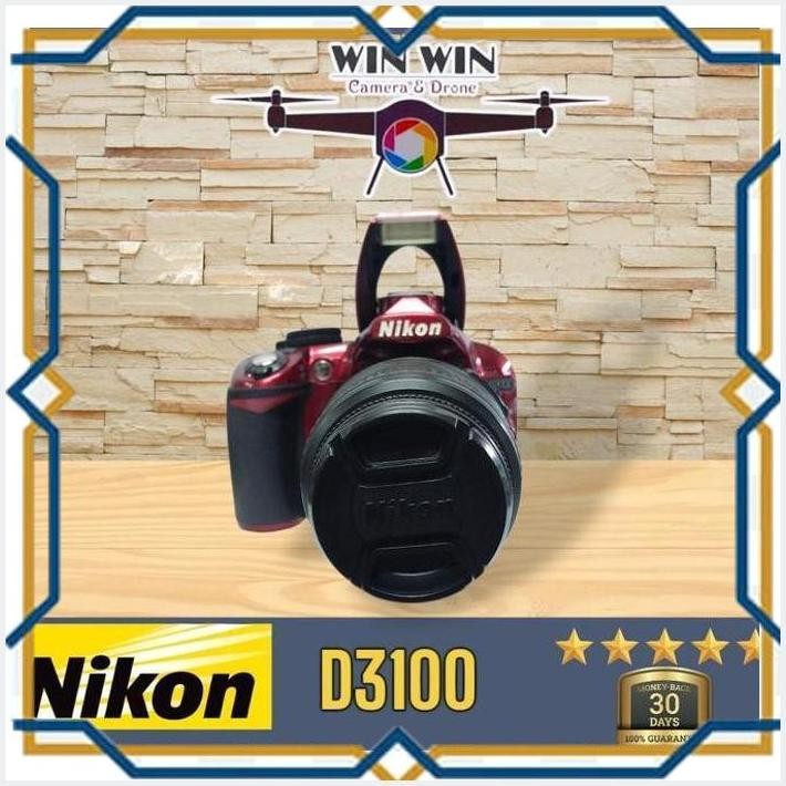 [WIN] KAMERA D3100 CAMERA DSLR NIKON D3100 LENSA KIT DX AF-S 18-55MM MERAH