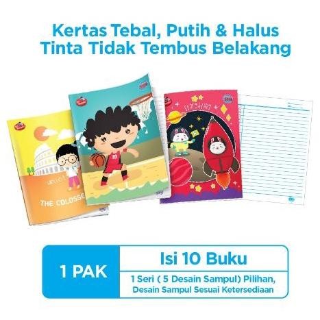 

JH8 BUKU TULIS SIDU 58 LEMBAR / BUKU TULIS BERGARIS [PACK-10 PCS]