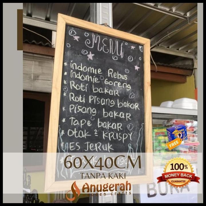 

Terlaris Papan Tulis Kapur 60X40Cm Kaki Stand 80 Tripod Kayu Anugerah Wooden Craft Bogor Chalkboard Blackboard Papan Tulis Hitam Good Quality
