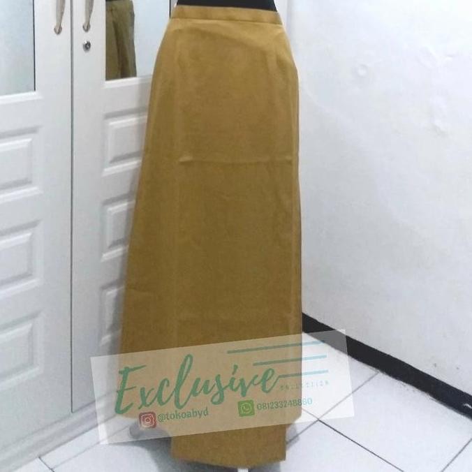 Seragam PNS Wanita PDH Khaki Muda Setelan Blazer Rok Model A