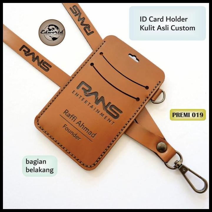 

Terlaris Id Card Holder Kulit Sapi Asli 2 Slot Kartu Good Quality