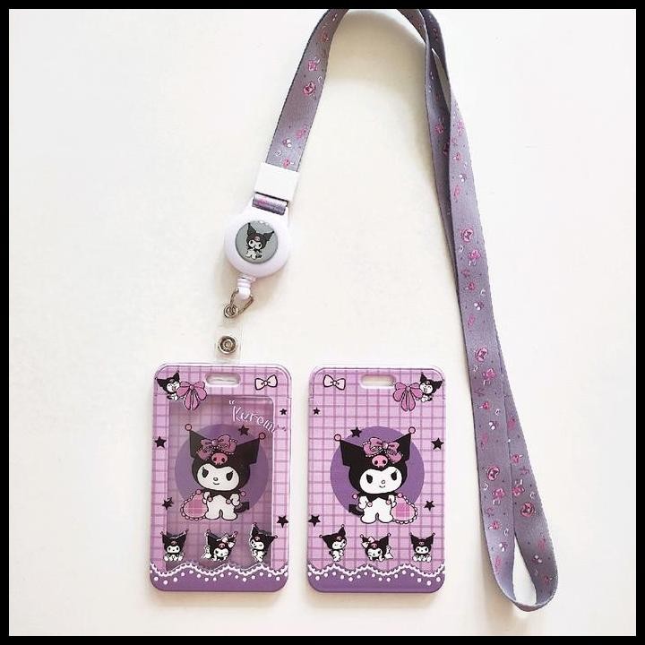 

Terlaris Id Card Holder Name Tag Lanyard / Kalung Wadah Kartu Identitas Akrilik Badge Reel Cute Sanrio Mascot 5 / Hello Kitty Pompompurin Cinnamoroll Kuromi My Melody Pochacco Plastik Good Quality
