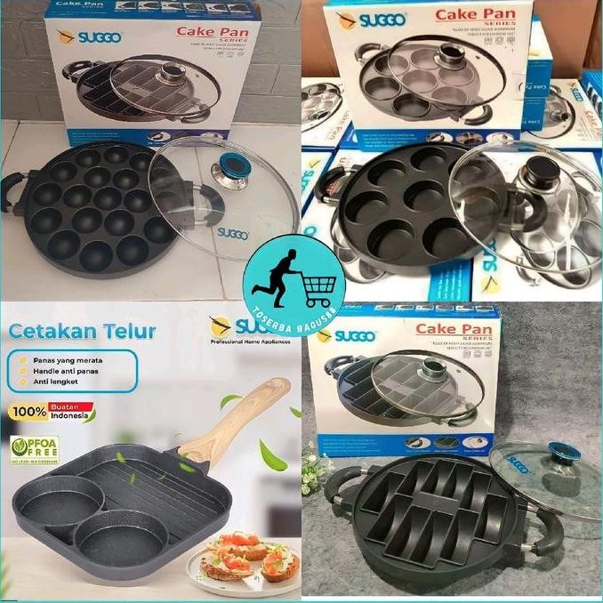 Terlaris Cetakan Kue Pukis Martabak Mini Apem Takoyaki Suggo Anti Lengkat Teflon Cetakan Kue Ready S