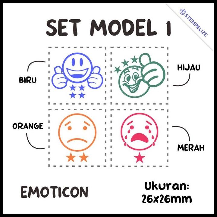 

Terlaris Stempel Emoticon Penilaian / Emoji Penilaian [Per Set] Good Quality