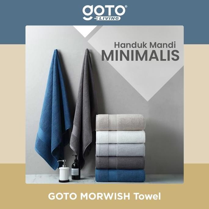 Goto Morwish Bath Towel Handuk Mandi Jumbo Dewasa Polos Lembut Halus