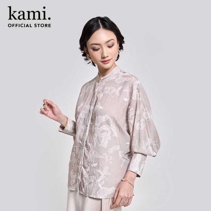 Kami Zadia Drawstring Top Atasan Lengan Panjang Wanita Co