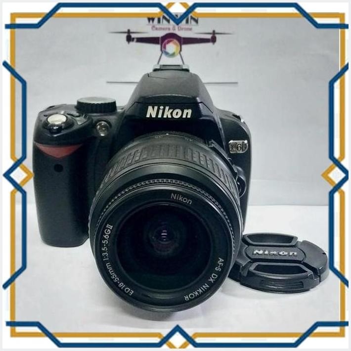 [WIN] KAMERA CAMERA DSLR NIKON D60 LENSA KIT NIKON AF-S 18-55 VR