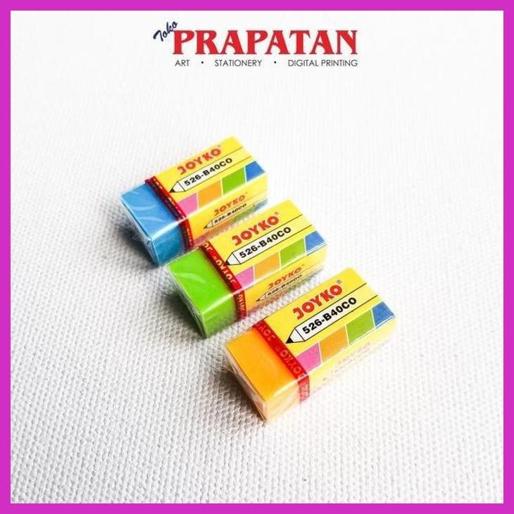 

( SEKOLAH / LUKIS ) COD SETIP / PENGHAPUS JOYKO 526-B40CO WARNA (SENI / MENGGAMBAR / ART / KERAJINAN ) GOOD QUALITY