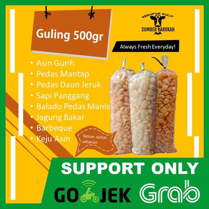 

Kerupuk Kulit Sapi Asli Matang Rasa Pedas Daun Jeruk 500G Gojek Grab