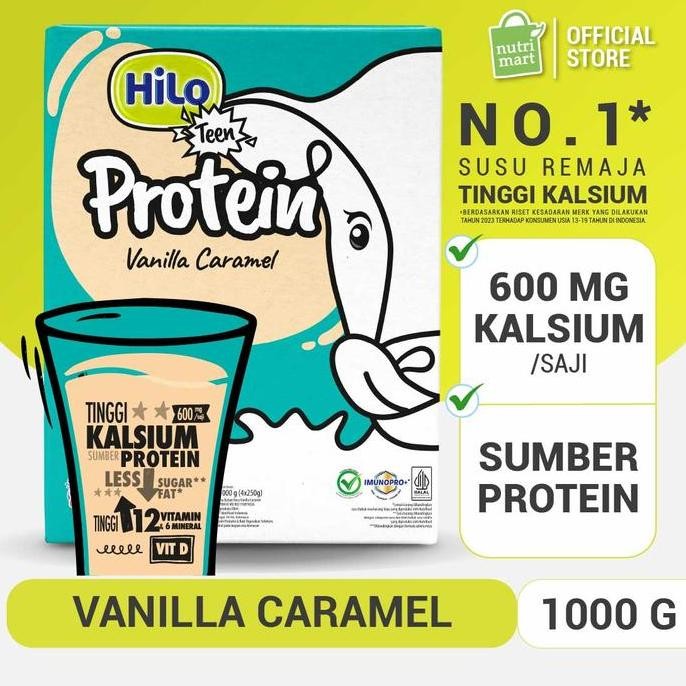 

Hilo Teen Vanilla Caramel 1000 Gram - Susu Tinggi Kalsium