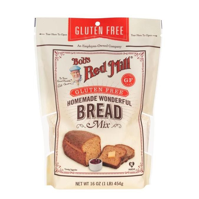 

Bob'S Red Mill Gluten Free Homemade Wonderful Bread Mix 454Gr Bahan Bubuk Tepung Gandum