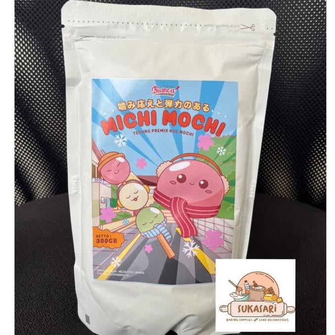 

Bianca Michi Mochi Premix 1Kg Kue Mochi Tepung Premix Moci Dessert