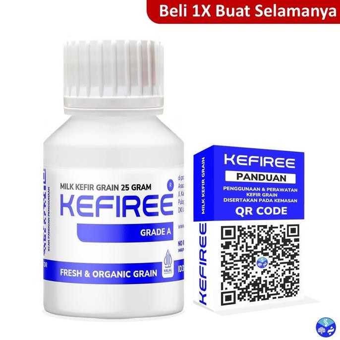 

Kefiree Kefir Susu Grains 25 Gr Grade A Halal Organic Probiotik