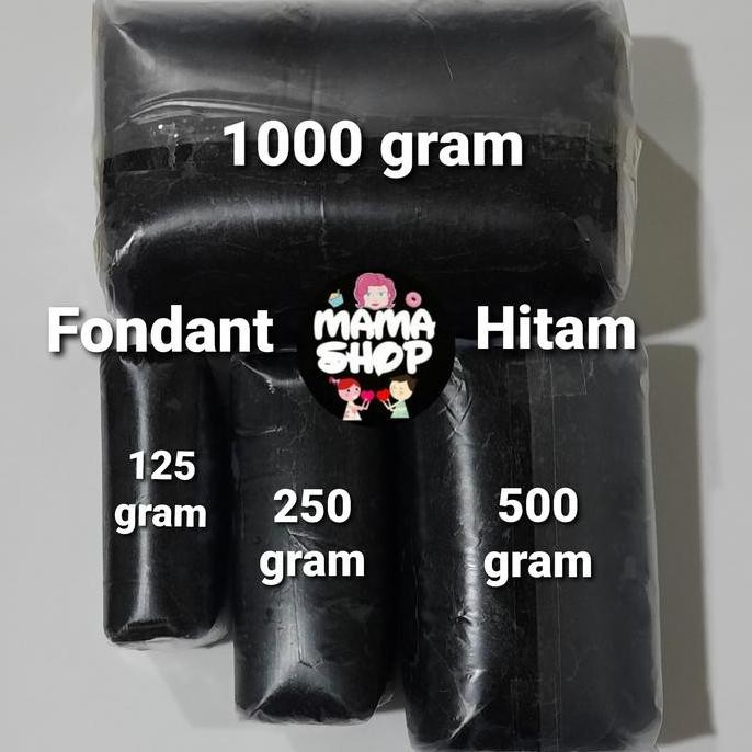 

Fondant Hitam Merk Donnica 1000 Gram Gula Dekor Bahan Hiasan Kue