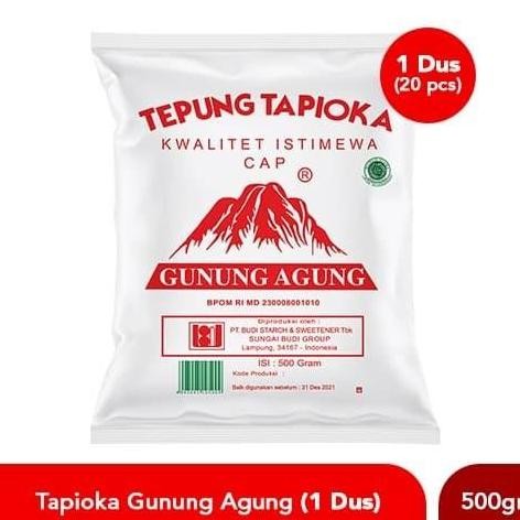 

Rose Brand - Tepung Tapioka Cap Gunung Agung Merah 500 Gram (1 Dus)