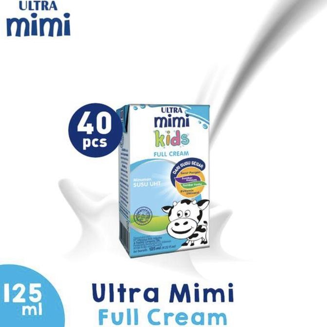 

Susu Ultra Mini Kids 125Ml Rasa Full Cream. Isi 125Ml X 40. Murah !!