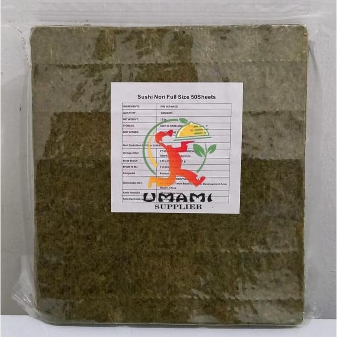 

Sushi Nori / Rumput Laut 50Lembar - Merk Nico-Nico