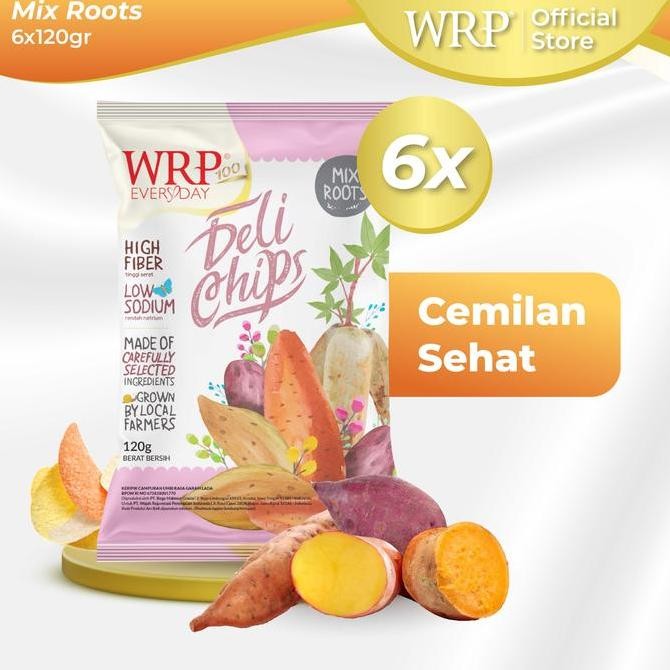 

Wrp Delichips Mix Root Family Pack 6 X 120G - Camilan Sehat