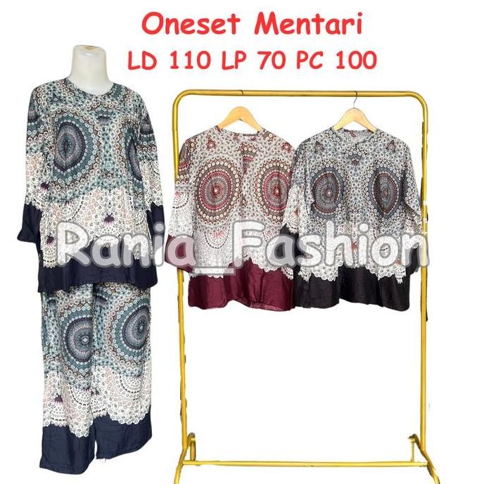Daster Rania Fashion Motif Oneset Mentari Terbaru